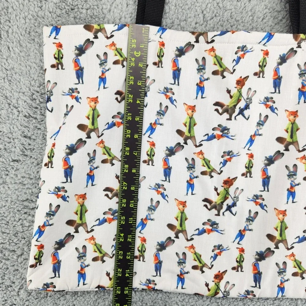 Zootopia Themed Tote Shoulder Bag Judy Hops Nick Wilde Custom Handmade